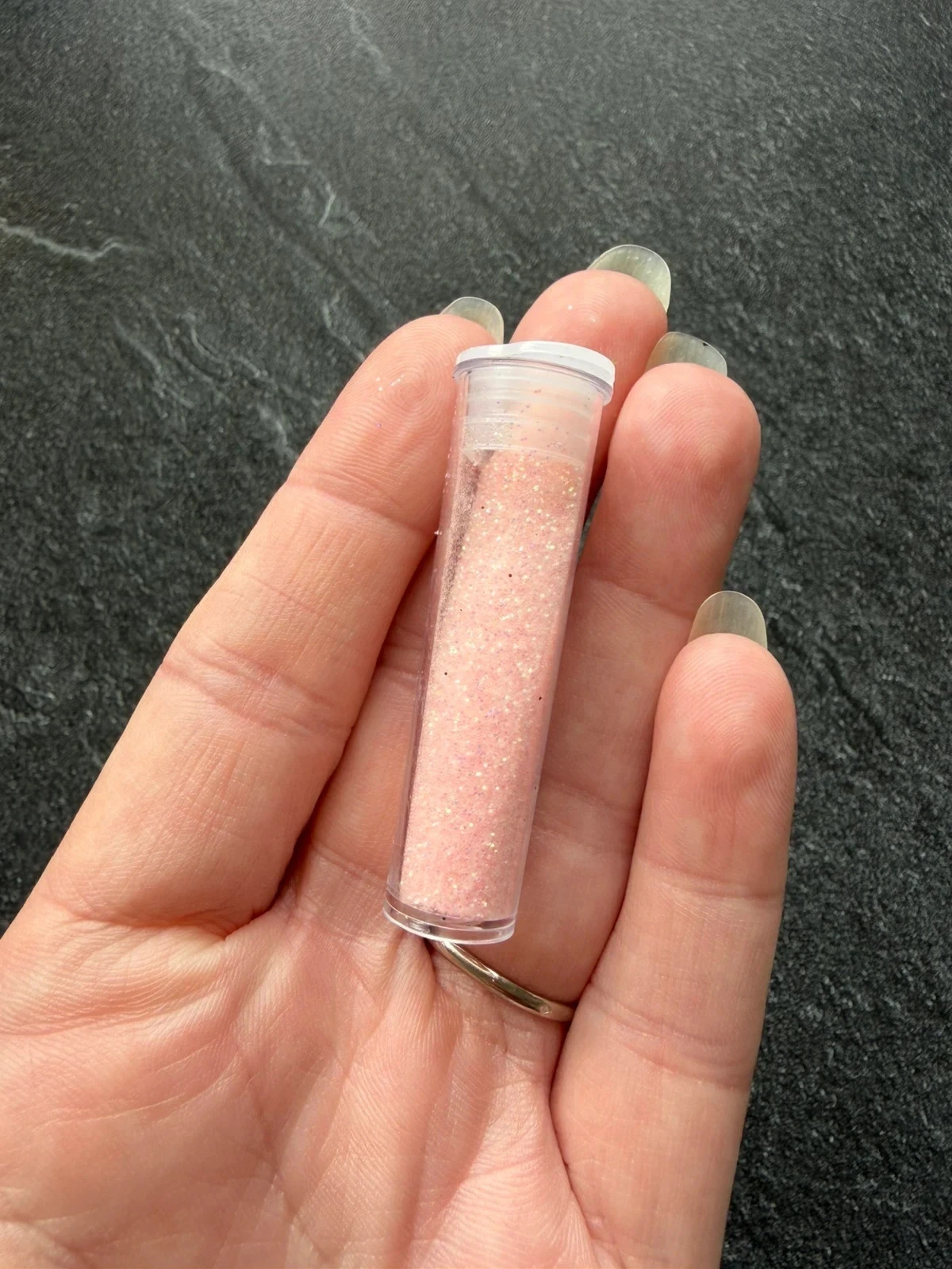 Tubo de glitter rosa pálido – photo 2